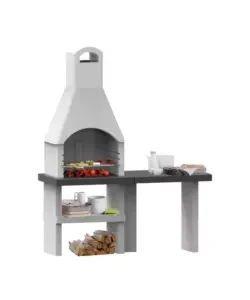Barbecue a carbonella in cemento "pistoia xl" 160x59x203 cm Economico