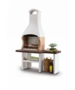 Barbecue a carbonella palazzetti "jesolo 2" 160x71x238 cm Spedito Oggi