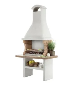 Barbecue a carbonella in cemento palazzetti "limassol" 128x71x243 cm Compra Online