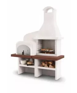 Barbecue a carbonella in cemento palazzetti "grado 2" 184x95x246 cm Miglior Prezzo