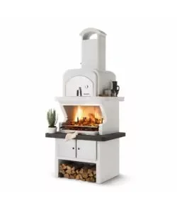 Barbecue a carbonella in cemento palazzetti "balos" 118x92x265 cm Promo Stagionale