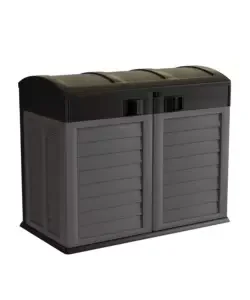 Ultime Pezzi Baule da esterno in resina artplast "garden shed" colore antracite 1200 litri, 146x87x119 cm