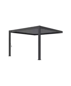 Soddisfatti O Rimborsati Pergola bioclimatica addossata ombréa "vs" in alluminio bianco e antracite 399x399x255,8 cm