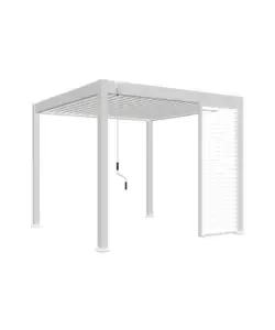 Affare Pannello laterale per pergola ombréa "vs" in alluminio bianco 1 mt