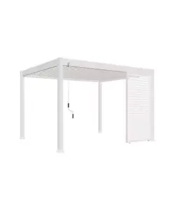 Ultime Pezzi Pannello a lamelle per pergola ombréa "vs"in alluminio bianco 1,3 mt