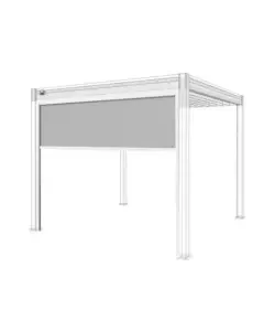 Tenda laterale per pergola ombréa "vs" in textilene bianco lato 3 mt Spedito Oggi