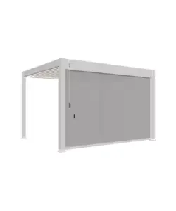 Tenda laterale motorizzata per pergola ombréa "vs" in textilene bianco lato 4 mt Offerta