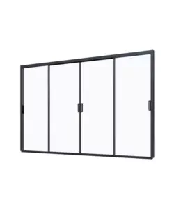 Spedizione Gratuita Pannello laterale per pergola ombréa in vetro temperato antracite lato 4 mt