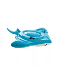 Cavalcabile gonfiabile intex "manta" in vinile azzurro 185x145 cm - cod. 57576np Occasione Imperdibile