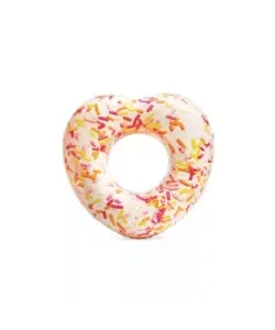 Ciambella gonfiabile intex "donut cuore con zuccherini" in vinile 104x99x25 cm - cod. 56253np Scelto Dai Clienti