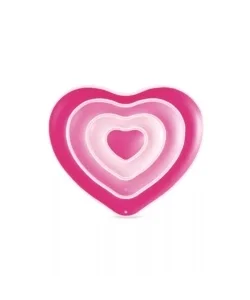 Vendita Finale Materassino gonfiabile intex "cuore" in vinile rosa 155x135x25 cm - cod. 58727eu