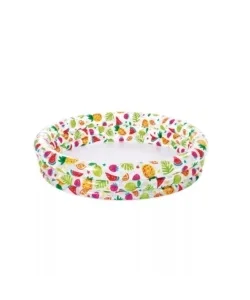 Ultime Pezzi Piscina gonfiabile per bambini intex in vinile stampa estiva 132x132x28 cm - cod. 59431np