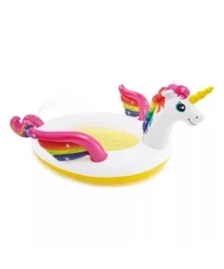 Super Prezzo Piscina gonfiabile per bmabini intex "unicorno con spruzzo" in vinile 272x193x104 cm - cod. 57441np