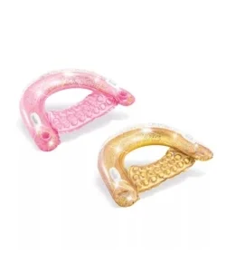 Spedizione Espresso Poltrona gonfiabile intex "sit and float glitter" in vinile colori assortiti 119x97x28 cm