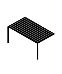 Di Tendenza Estensione per tettoia auto singola ombréa in alluminio antracite 300x507,5x255 cm