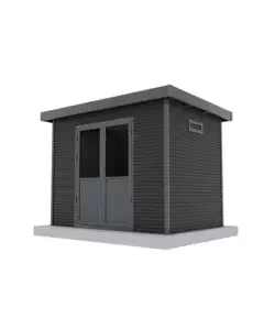 Casetta in legno da giardino barac "onyx" antracite 333x225x237 cm Di Tendenza