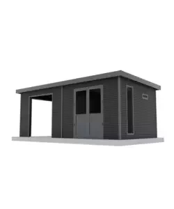 Casetta in legno da giardino barac "onyx" antracite 629x326x237 cm Non Perdere