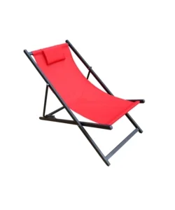 Spiaggina pieghevole regolabile eurogarden "relax" rosso 100x60x95 cm Ordina Subito
