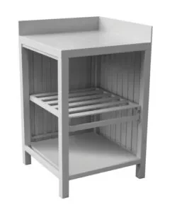 A Buon Prezzo Cucina da esterno modulare solaria "modulo 2" in alluminio grigio chiaro 60x60x90 cm