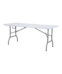 Tavolo da esterno rettangolare pieghevole solaria "catering" con maniglia in polietilene 180x75x74 cm Promozione Esclusiva