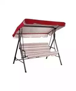 Dondolo da giardino a tre posti "iris" fantasia a righe 208x126x173 cm Promozione