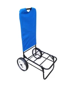 Trolley da spiaggia eurogarden con ruote blu navy 62x49x107 cm Offerta Del Giorno