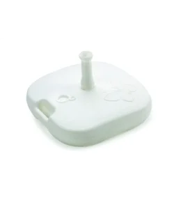 Base per ombrellone quadrata in polipropilene bianco 44x44x12 Compra Online