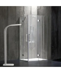 Box doccia rettangolare "stella" cromato 80x100x190 cm Offerta Del Giorno