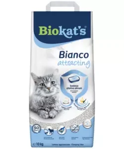 Spedizione Espresso Lettiera igienica per gatti biokat's "bianco attracting" 10 kg