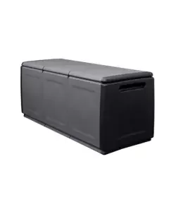 Baule da esterno artplast "cube" in polipropilene nero 330 lt 132x53x57 cm Occasione Imperdibile