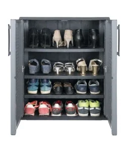 Armadio basso portascarpe artplast "easy" in polipropilene grigio scuro 68x37x84 cm Offerta