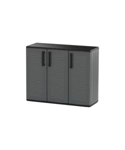 Armadio basso artplast "easy" in polipropilene grigio scuro 102x37x84 cm Nuovo Arrivo