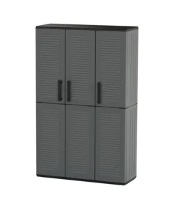 Armadio portascope artplast "easy" in polipropilene grigio scuro 102x37x163 cm Affare