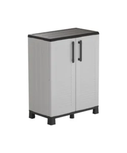 Armadio basso artplast "family" in polipropilene grigio 68x37x90 cm Subito Disponibile