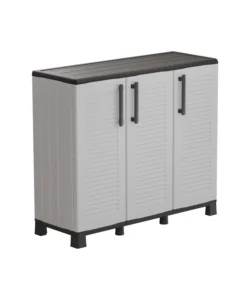 Armadio basso artplast "family" in polipropilene grigio 102x37x90 cm Offerta Limitata