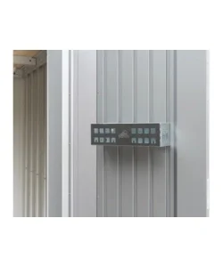 Di Tendenza Set 2 pezzi cestino porta oggetti per porta casetta da giardino biohort argento metallizzato