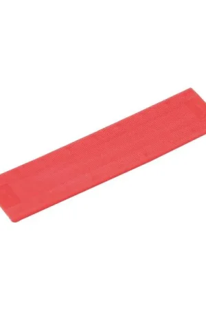 Ultima Occasione GLUSKE BKV Spessori zigrinati 100 x 26 x 3 plastica rosso(spessore per vetro)
