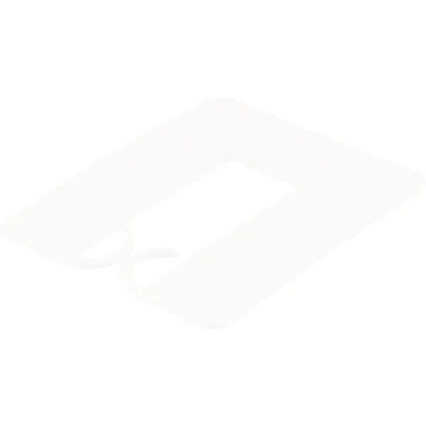 A Buon Prezzo GLUSKE Euroklick Piastra distanziale con gancio bloccaggio 65 x 52.5 x 1 bianco