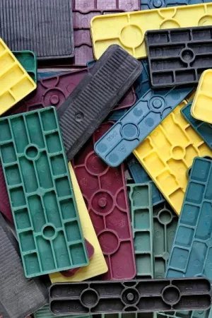 Ultime Pezzi GV Spessori per vetro 100x52x2mm, blu