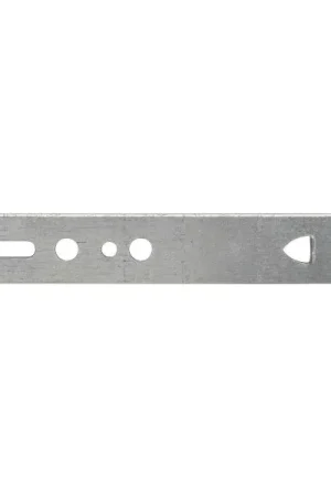 Zanca da infissi diritta, versione B, 140 x 20 x 1,25 mm, acciaio zincato Soddisfatti O Rimborsati