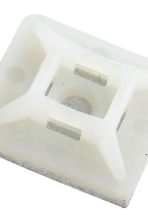 Solo Oggi Zoccolo adesivo per fascette cablaggio 4.8 mm con adesivo speciale nero