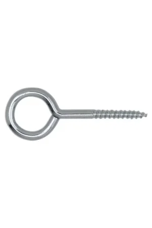 Vite ad occhiello con filetto per legno 6,5x50/20 acciaio zincato bianco Esclusivo