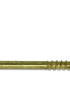 Ultima Occasione Rampini diritti con filetto per legno 3,2x25 acciaio ottonato