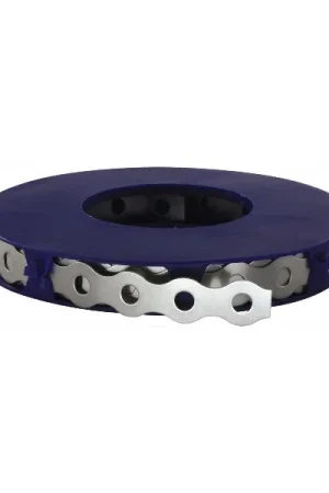 Nastro forato 17mm acciaio inox 10 metri rotolo in scatola di plastica Compra Oggi Stesso