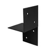 Supporto a parete per pergola Rivestito in Nero per travi 12 x 12 cm Destra - Pezzo Spedito Oggi