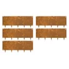 Bordure per aiuole in acciaio corten 40 x 106 cm Flessibile - 5 Pezzi Vendita Finale