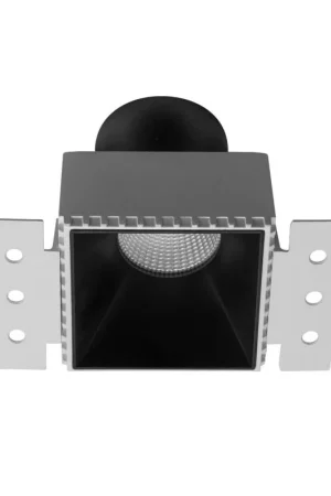 Faretto Da Incasso Quadrato XPOLI Arelux Bianco/Nero Per GU10 o GU5.3 Occasione