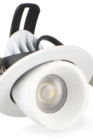 Faro LED da Incasso 10W Orientabile Tricolor CCT Foro &Oslash;75mm Bianco CRI90 Soddisfatti O Rimborsati