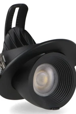 Faro LED da Incasso 15W Orientabile Tricolor CCT Foro &Oslash;90mm Nero CRI90 Occasione Imperdibile