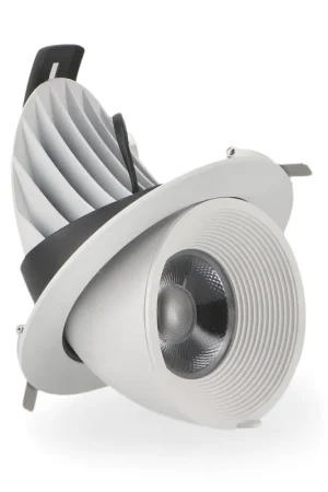 Faro LED da Incasso 30W Orientabile Tricolor CCT Foro &Oslash;150mm Bianco CRI90 Non Perdere